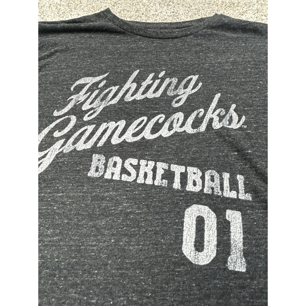 South Carolina Gamecocks Basketball Gray Long Sleeve Tee NCAA Retro Brand Medium